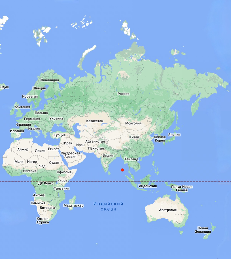 Андаманы на карте